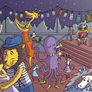 Illustration pour un jeu dans un magazine